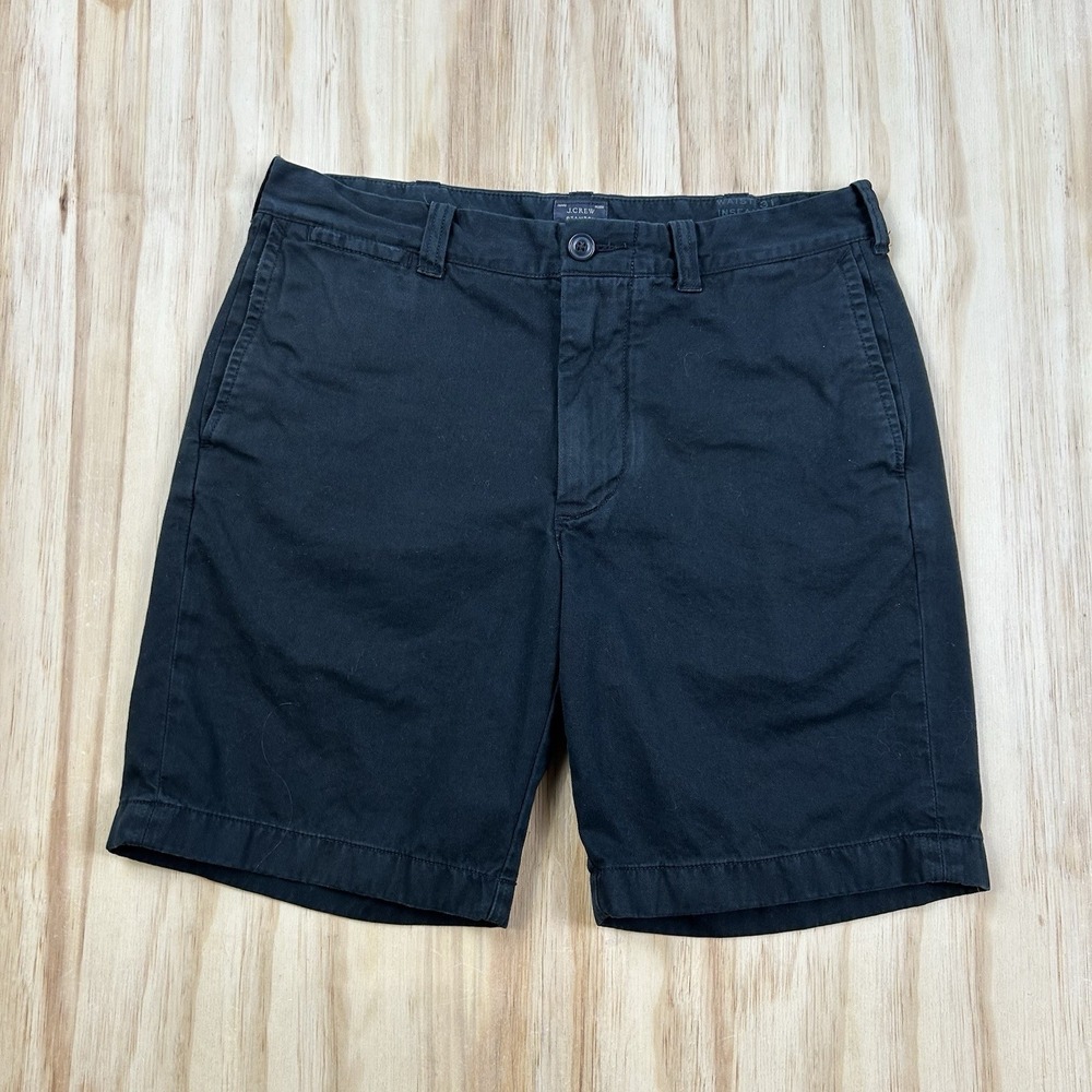 J.Crew Men's Stanton Shorts Black 31 x 9 Cotton Preppy Chino